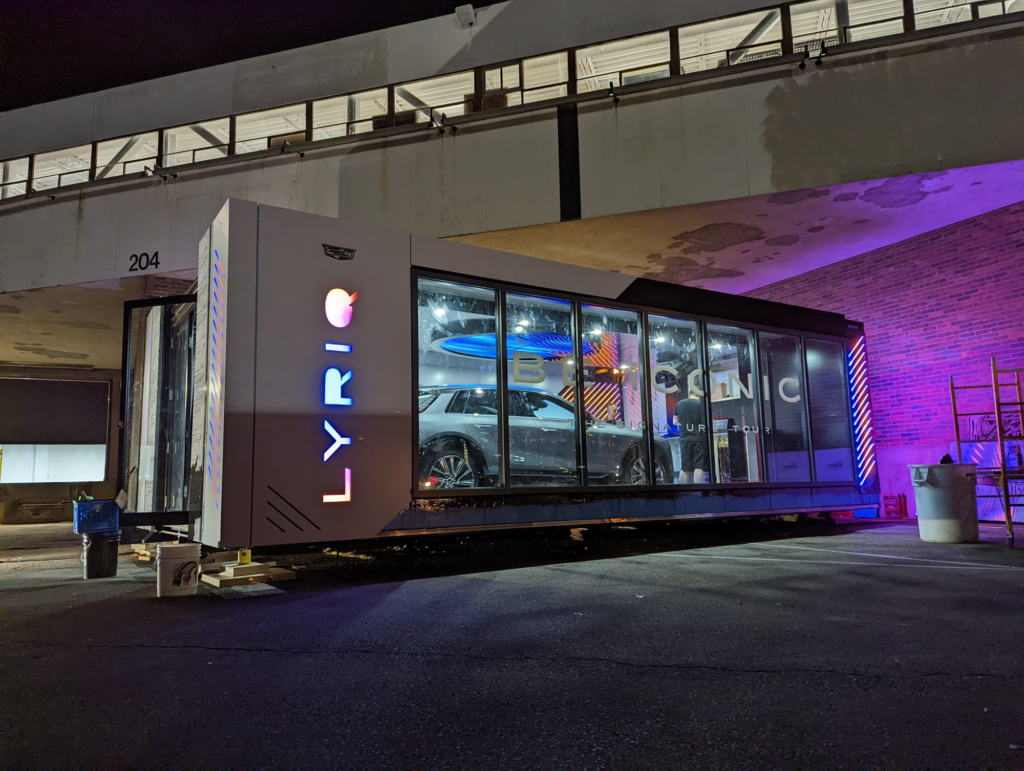 Showroom interior detail