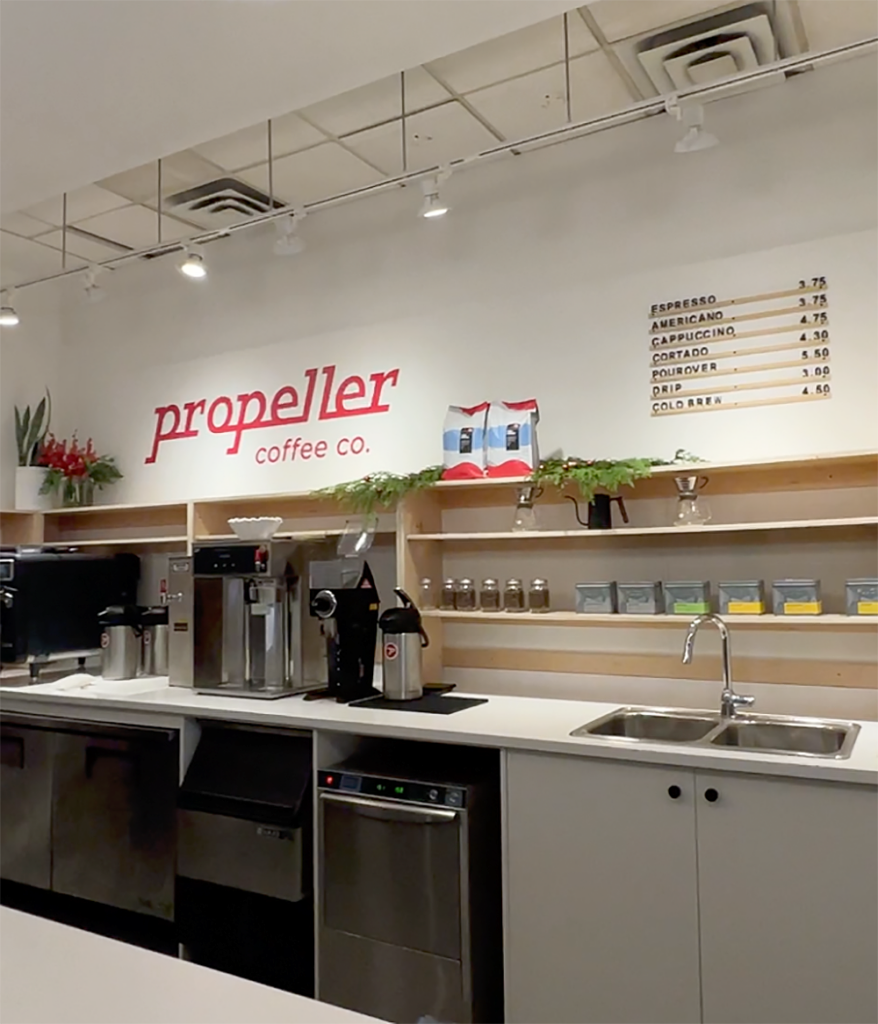 Propeller Café branding