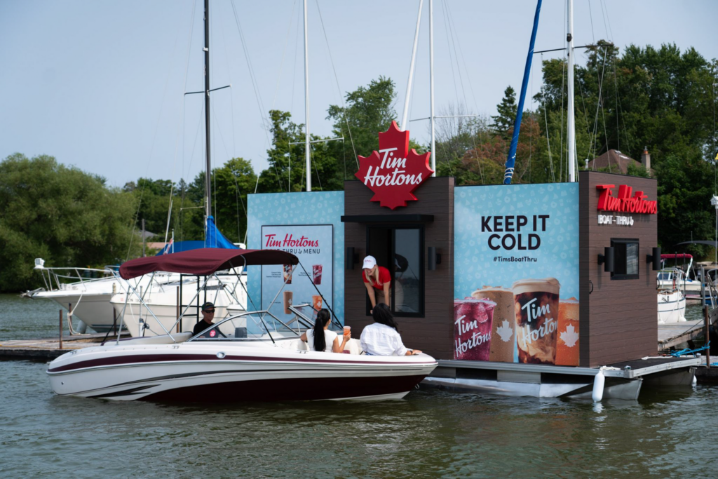 Tim Hortons Boat-Thru activation