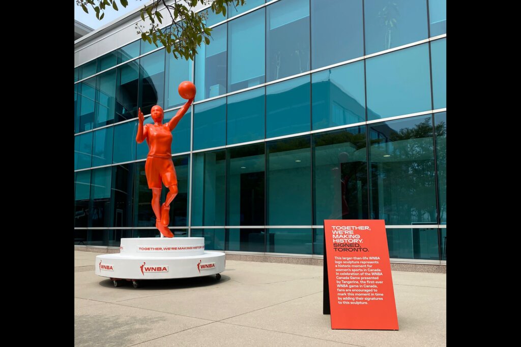 WNBA CN Tower Sculpture